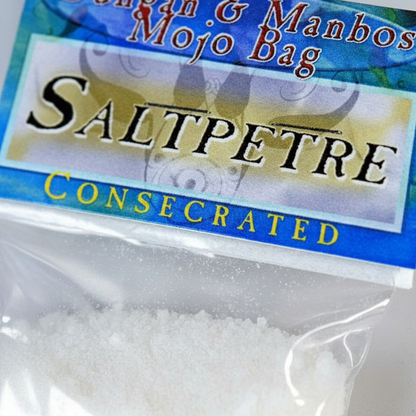 Consecrated Saltpetre Powder (Potassium Nitrate) for Spiritual Use, detail view