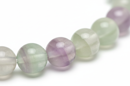 Fluorite Stretch Bracelet, 4mm, detail view