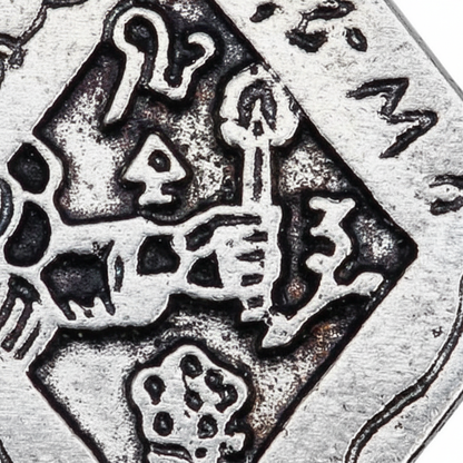 Treasures Amulet, 1 Inch, shown in use