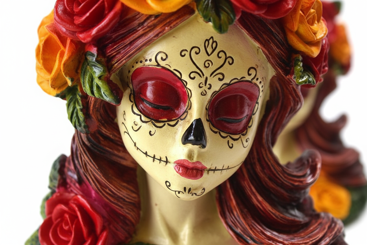 Day of the Dead Holder, 4 Inches, detail view