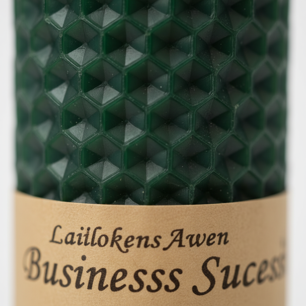 Business Success Lailokens Awen Candle, 4 1/4", shown in use