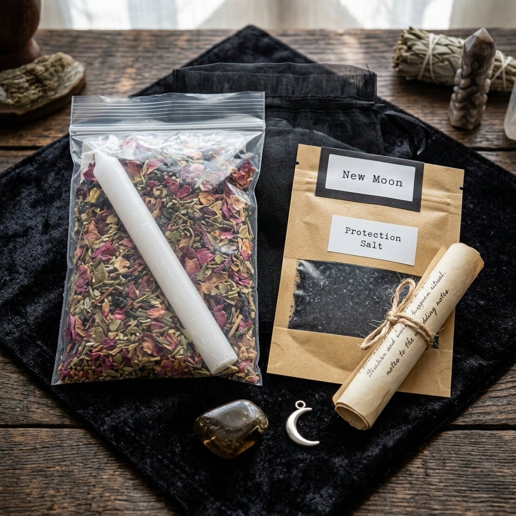 Earth Ritual Kit New Moon Ritual Spell Kit | Manifestation & Intentions