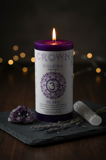 Crown Chakra Candle – Altar Scene