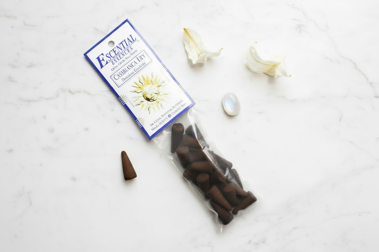 Flat lay — minimal cones