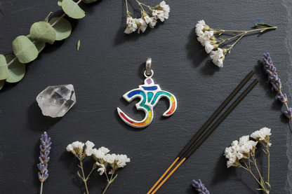 Flat Lay — Om Symbol Pendant