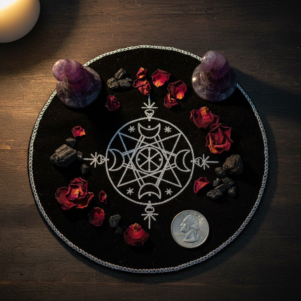 Flat-lay scene