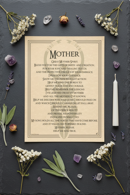 Great Mother Spirit Poster, 8.5" x 11", alternate view