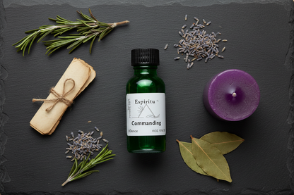 Commanding Oil by Espiritu, 1 oz, detail view