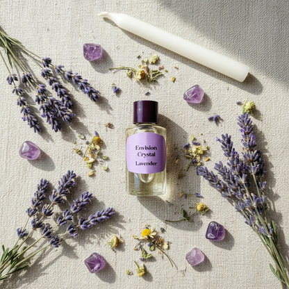 Envision Crystals Lavender Oil, 2 Dram, detail view