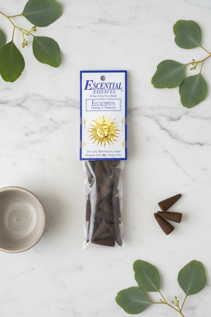 Eucalyptus Incense Cones by Escential Essences, 16 Cones, alternate view