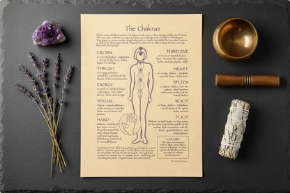 Chakras Poster by AzureGreen, 8.5 x 11 Inches, alternate view