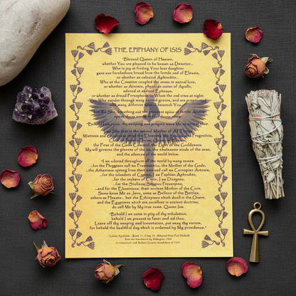 Epiphany of Isis Poster, 8.5" x 11", alternate view