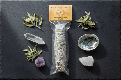 California White Sage Smudge Stick, 7 Inch, detail view