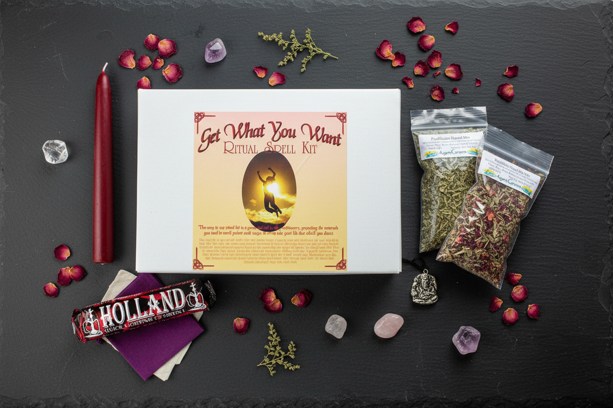 What You Want Boxed ritual kit, alternate view