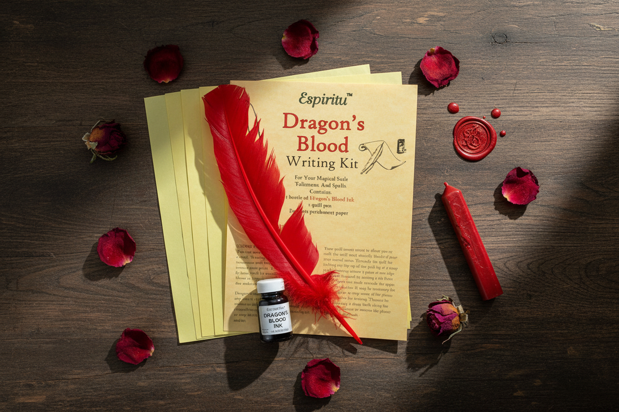 Dragon's Blood Writing Kit by AzureGreen, alternate view
