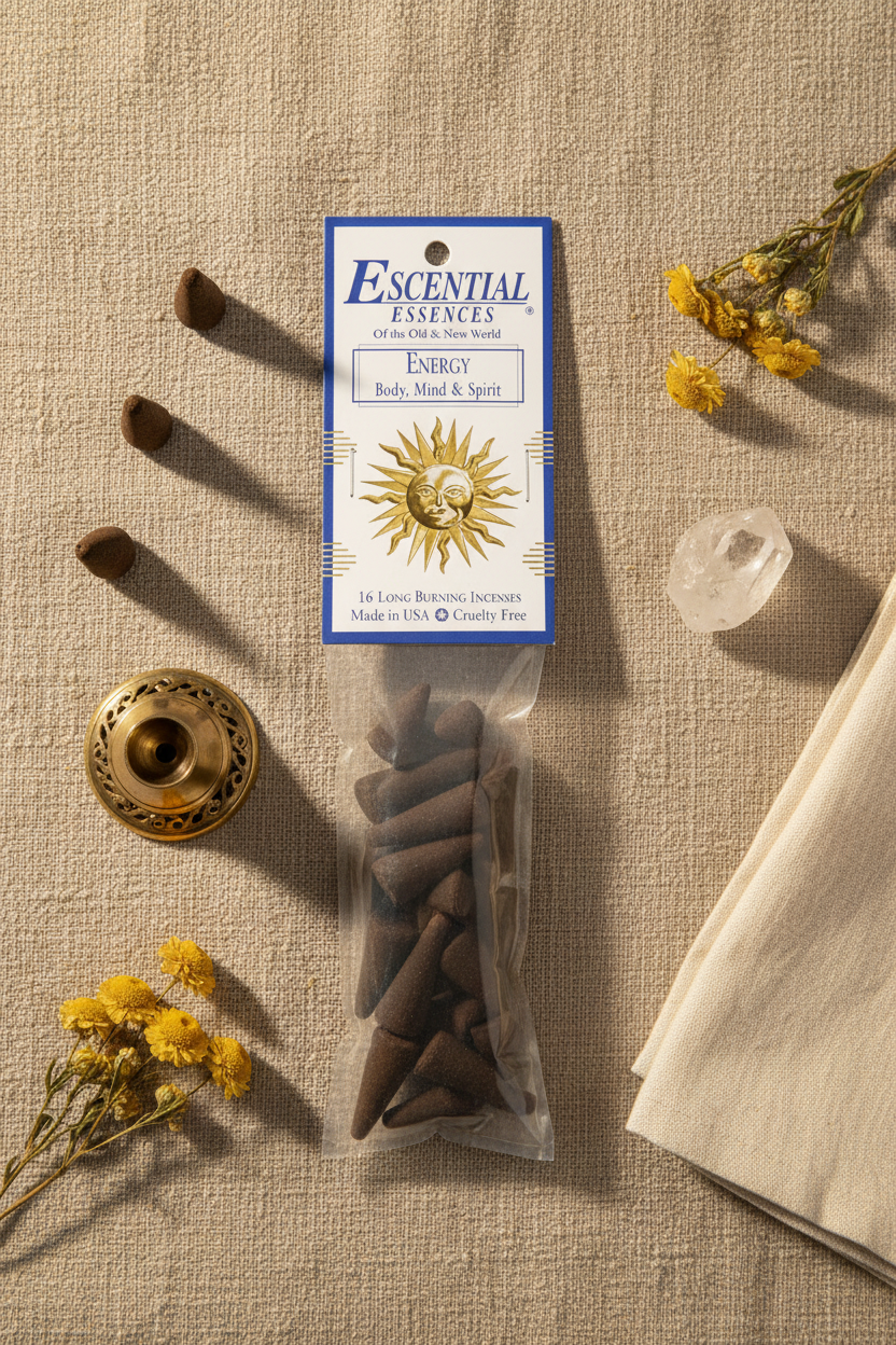 Energy Incense Cones by Escential Essences, 16 Cones, alternate view