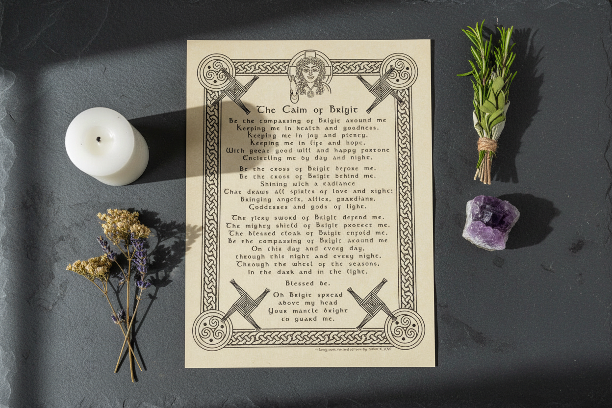 Caim of Brigit Poster, 8.5 x 11 Inches, alternate view