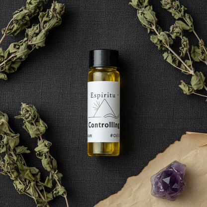 Controlling Oil by Espiritu, 2 Dram, detail view