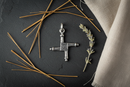 Bridget's Cross Sterling Silver Pendant, alternate view