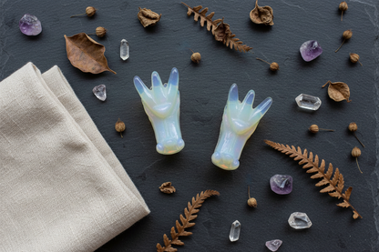 Opalite Dragon's Head, Set of 2, 1.75 Inches, alternate view