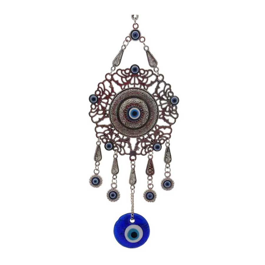 Flower Protection Against The Evil Eye Nazar Wall Hanging