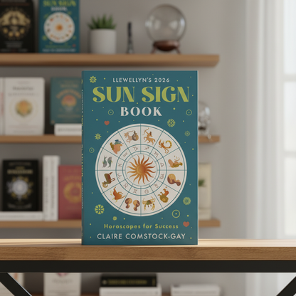You will be generating high-quality product photos for an online stores product page. The product images should closely match the original products.
      Here is the prompt (IMPORTANT!): """A vibrant, photorealistic image capturing the '2026 Sun Sign Book