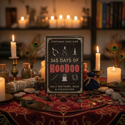 You will be generating high-quality product photos for an online stores product page. The product images should closely match the original products.
      Here is the prompt (IMPORTANT!): """Create a vivid, photorealistic scene of the '365 Days of Hoodoo' 