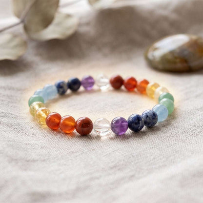 You will be generating high-quality product photos for an online stores product page. The product images should closely match the original products.
      Here is the prompt (IMPORTANT!): """Create a highly detailed, photorealistic image of a 7 Chakra Crys