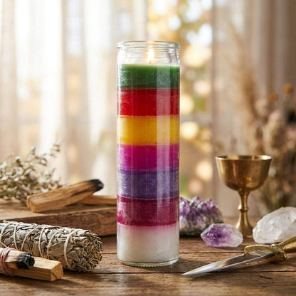 7 Color 7-Day Jar Candle, 7 Day