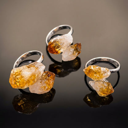 You will be generating high-quality product photos for an online stores product page. The product images should closely match the original products.
      Here is the prompt (IMPORTANT!): """A high-resolution studio shot of the 'Adjustable Citrine Rings, S