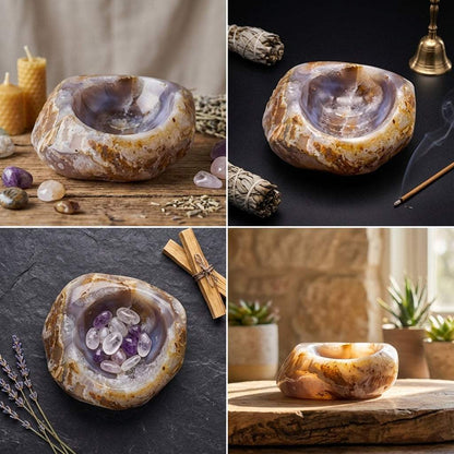 You will be generating high-quality product photos for an online stores product page. The product images should closely match the original products.
      Here is the prompt (IMPORTANT!): """Capture a close-up, photorealistic image of the Agate Natural Off
