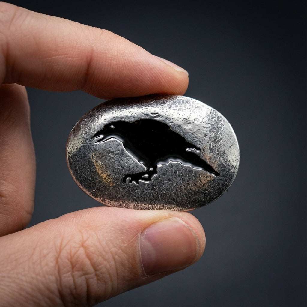 Raven mystical stone