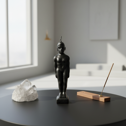 Black Man Candle, 6 3/4 Inches