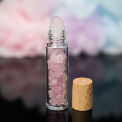 Rose Quartz Roller Bottle, 10ml