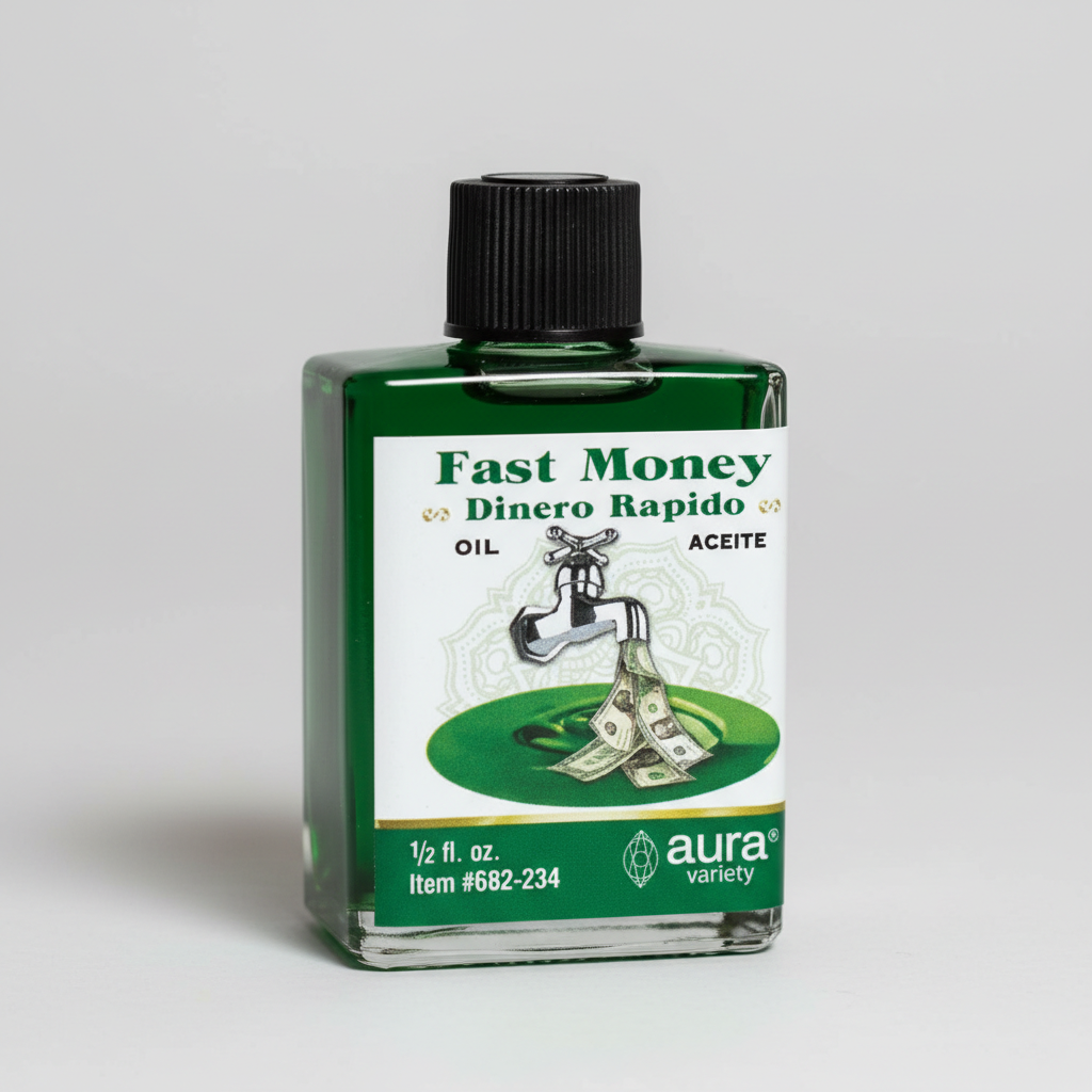 Capture a close-up, highly detailed studio shot of the 'Fast Money oil 4 dram', emphasizing its smooth, transparent glass container with a sleek, minimalist design, illuminated by softbox lighting that enhances its vibrant green color. Use a macro lens wit