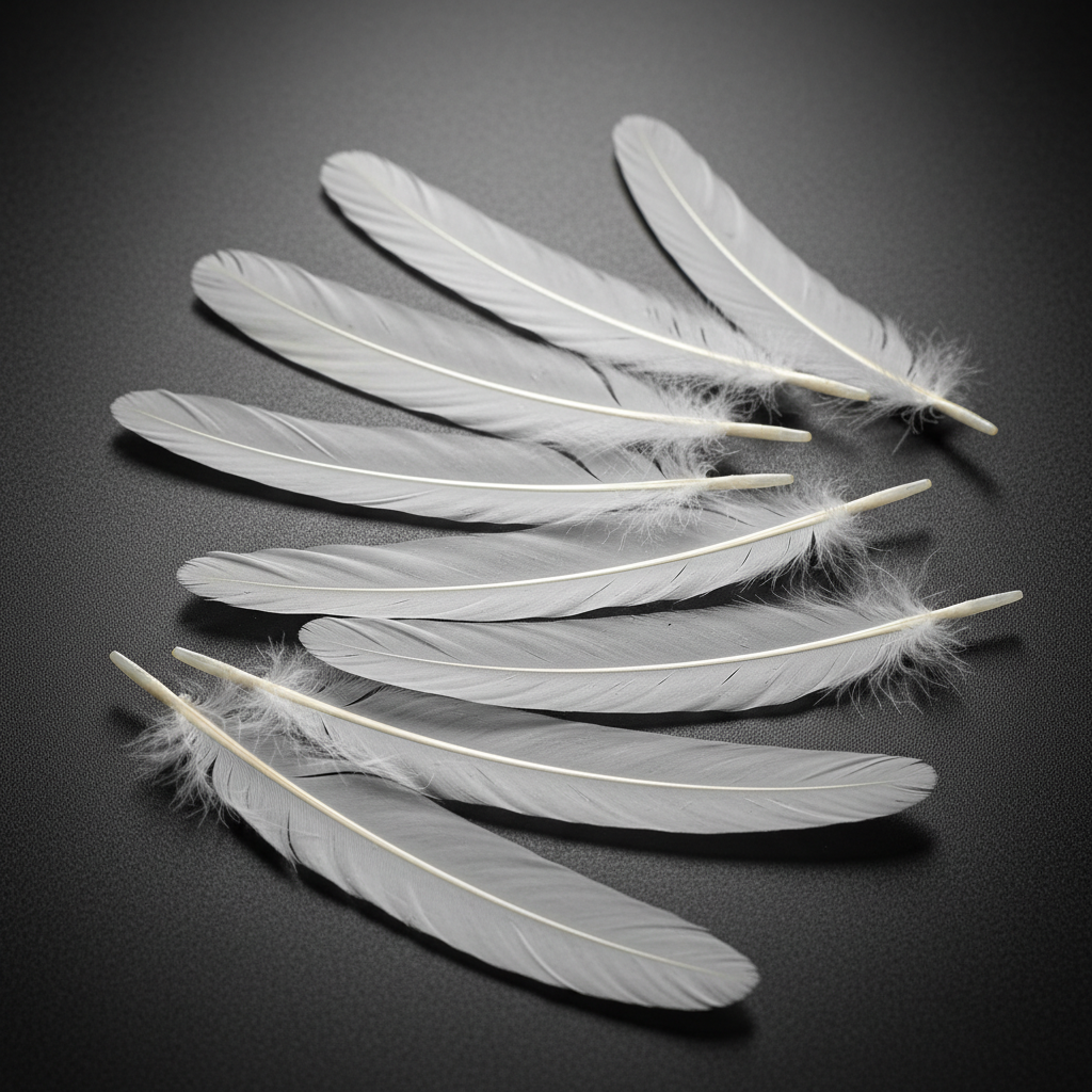 White Smudge Feathers, 12", Set of 10