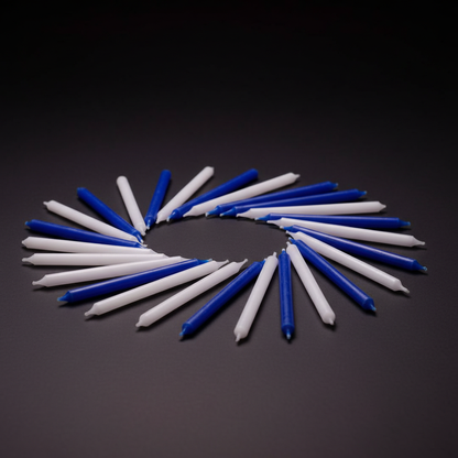 Assorted Hanukkah Candles, Set of 45