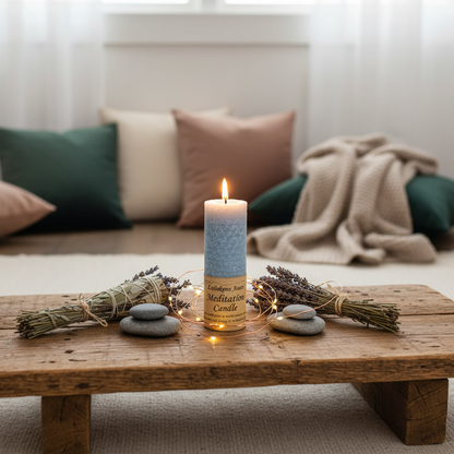 Meditation Lailokens Awen Candle, 4 1/4"