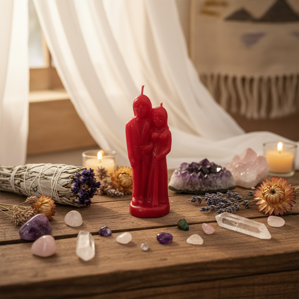 Red Marriage candle