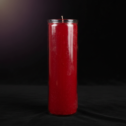 Red 7-day jar candle