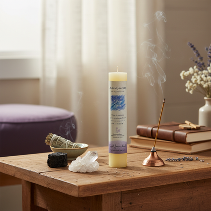 Astral Journey Reiki Charged Pillar Candle