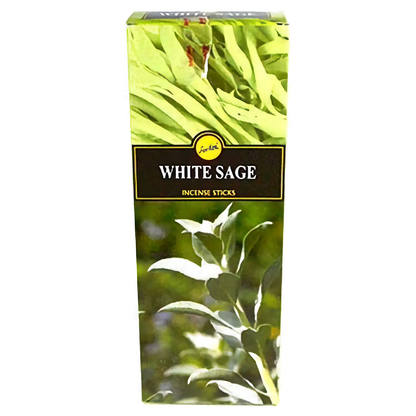 White Sage Incense Sticks by Sree Vani, Box of 6