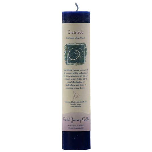 Gratitude Reiki Charged Pillar Candle