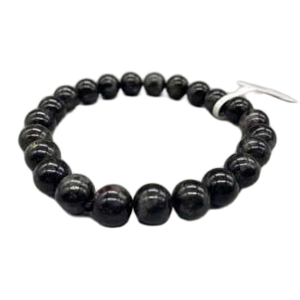 Glaucophane Bead Bracelet