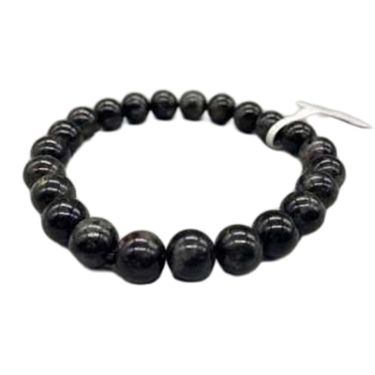 Glaucophane Bead Bracelet