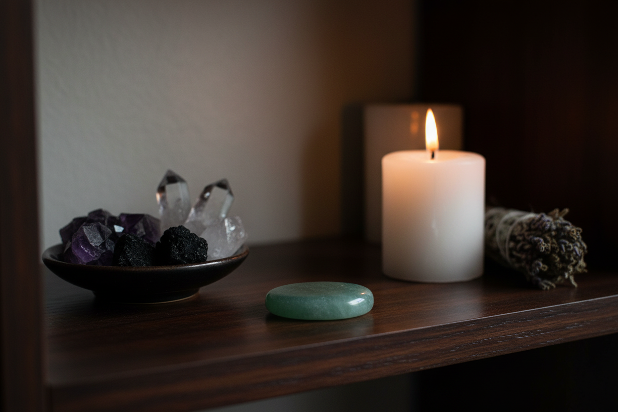 Green Aventurine – Styled Altar