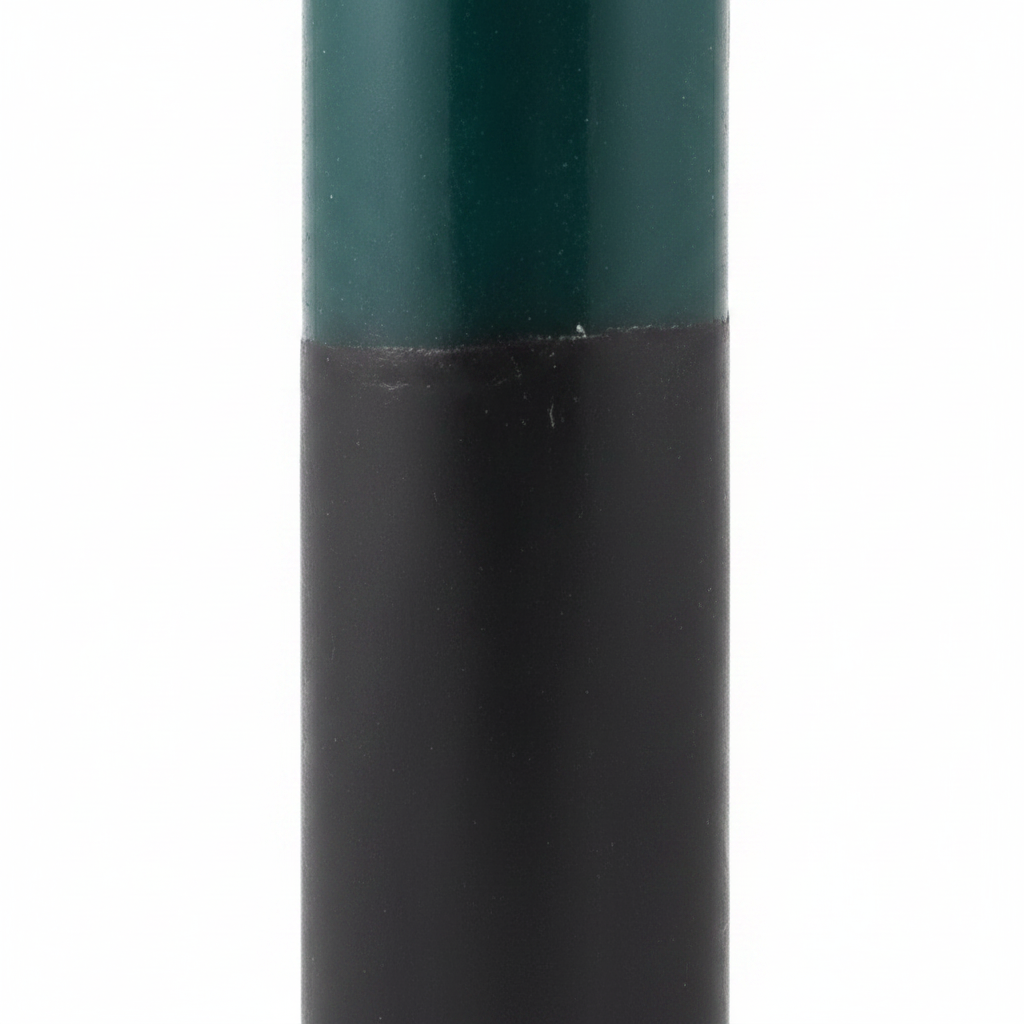Green/Black Pillar Candle, 9", detail view