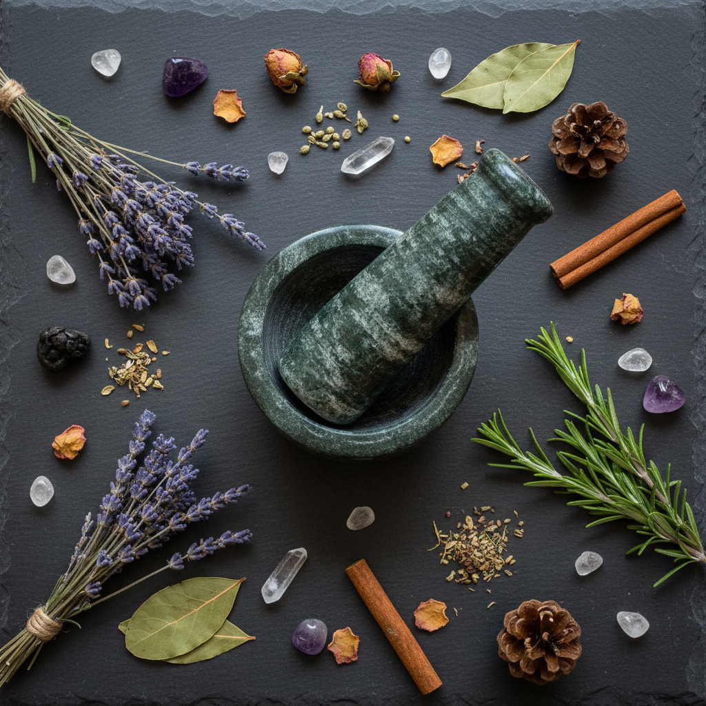 Green Marble Mortar and Pestle Set, 4", alternate view