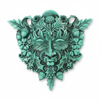Greenman Wall Plaque, 12 x 10.75 x 2.25 Inches