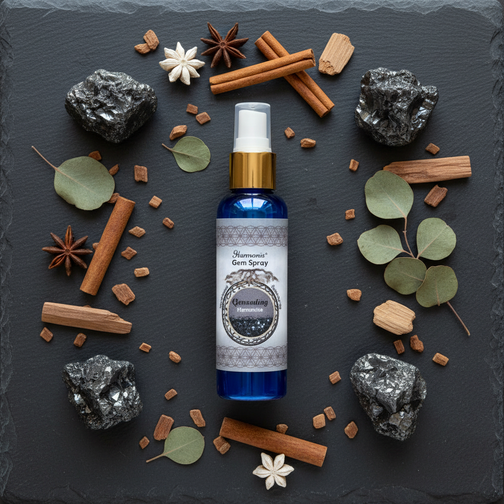 Grounding Hematite Sandalwood Gem Spray, 150ml, alternate view